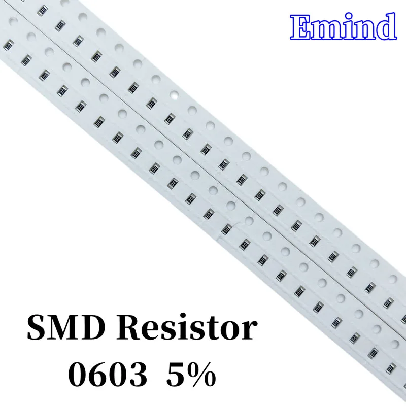 Résistance Smd, 1R 12 15 20 22 33 82Ohm 1K 10 500 0603 5% 100 220 330 360 430 470 510 560 620 K 1 680 750 820 2.2 M, 3.3 Pièces, 4.7 5.1