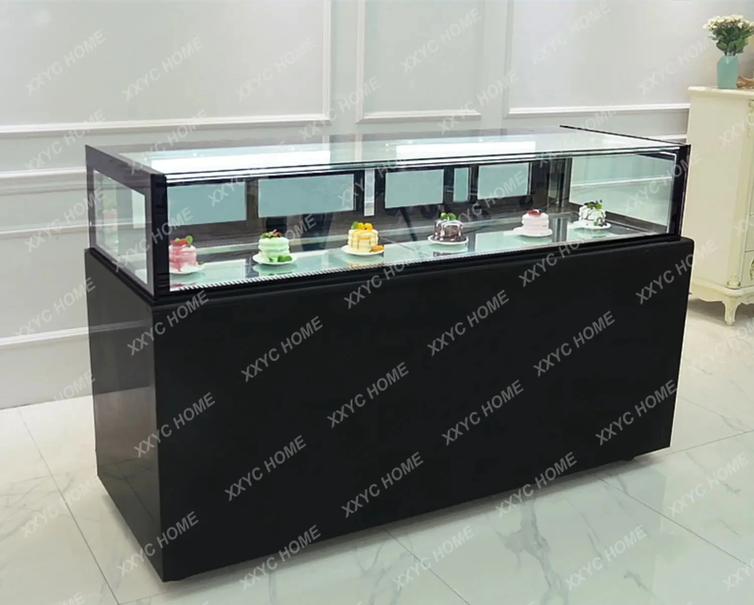 X-S  Cake Show Case Commercial Air-Cooled Single-Layer Cabinet Fruit Preservation Refrigerated Display Cabinet HG