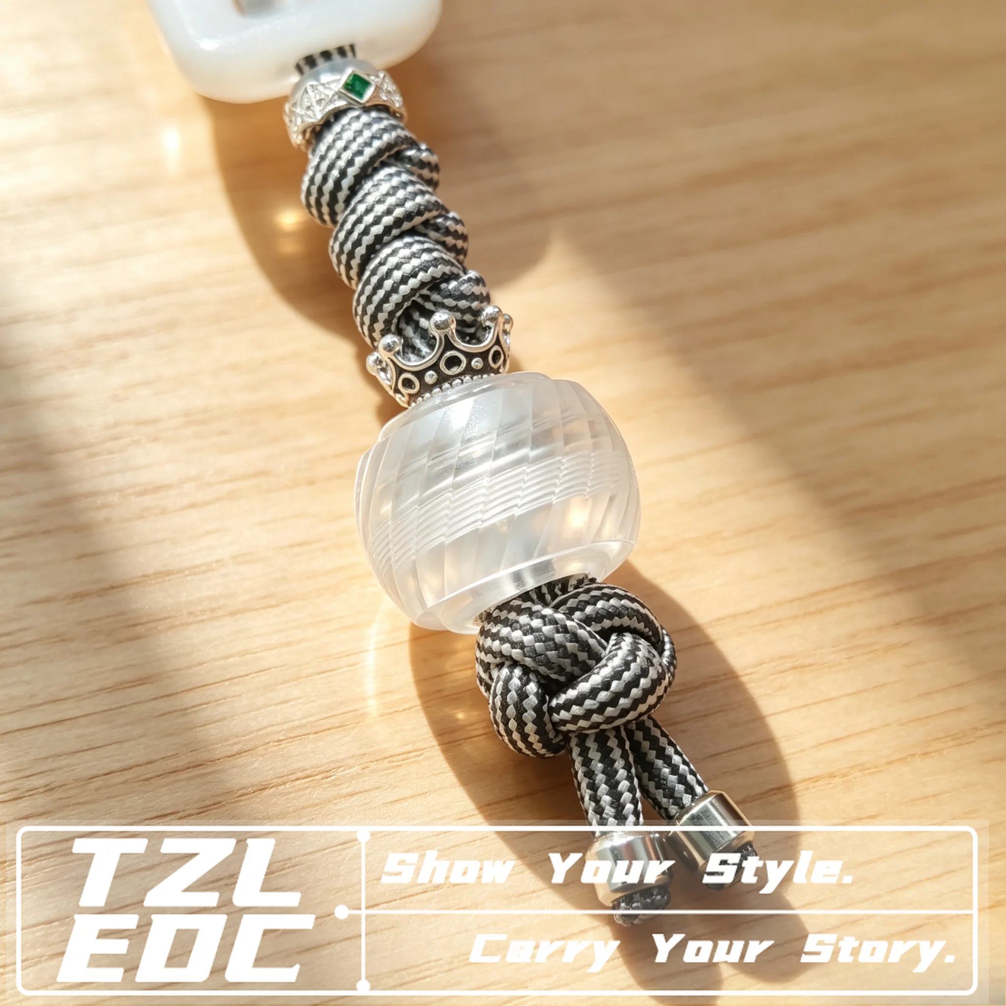EDC Resin Spinning Lanyard Bead, Fit PEI Shark Furious Rabbit Jelly Demon Subduing Armor Stripping Rhythm Push Slider