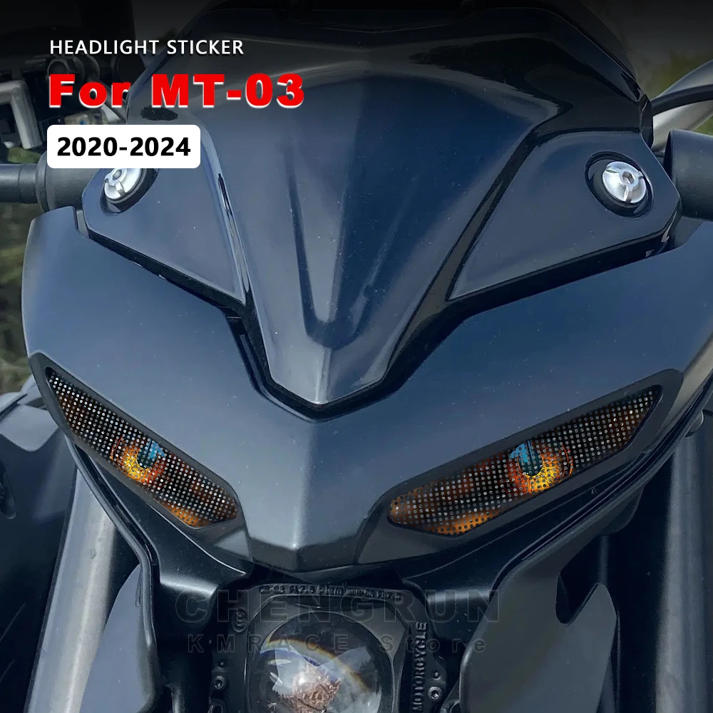 

Headlight Sticker Waterproof Motorcycle Decals for Yamaha MT03 MT 03 Accessories MT-03 2020-2024 Motorbike Stickers