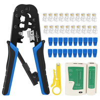 RJ45 Crimper RJ11 RJ45 Crimping Tool Ethernet Network LAN Cable Crimper Cutter Stripper Plier for 6P 8P RJ11 RJ12 RJ45
