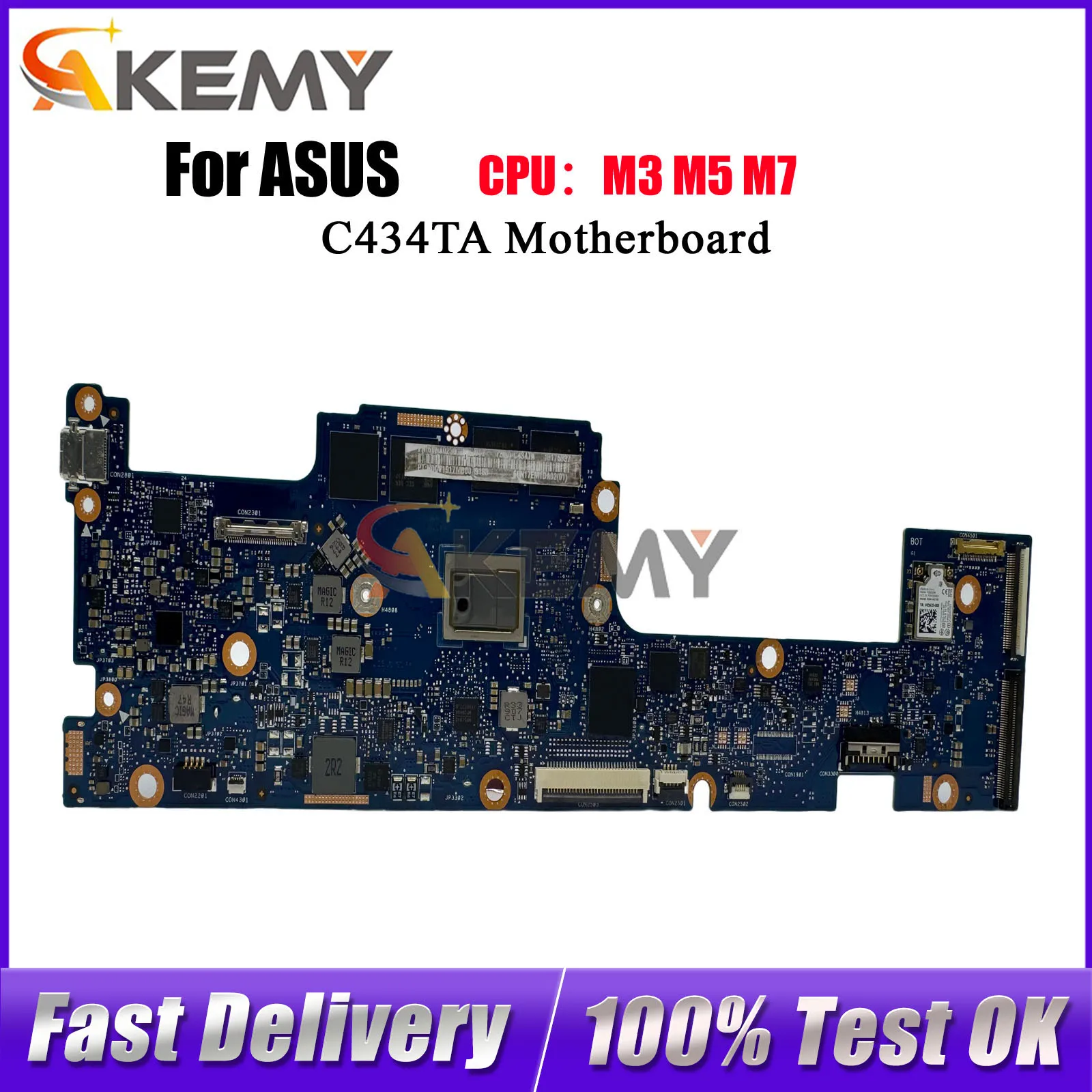 

Материнская плата C434TA для ноутбука ASUS Chromebook C434TA C434T с процессорами I3, I5, I7, 100% протестирована, быстрая доставка, в наличии.