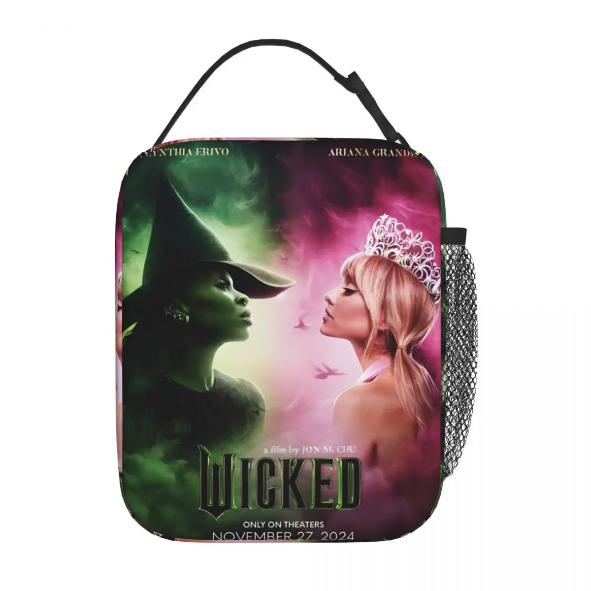 Wicked Insulated Lunch Bag High Capacity Elphaba & Glinda Lunch Container Thermal Bag Tote Lunch Box School Travel Men Women