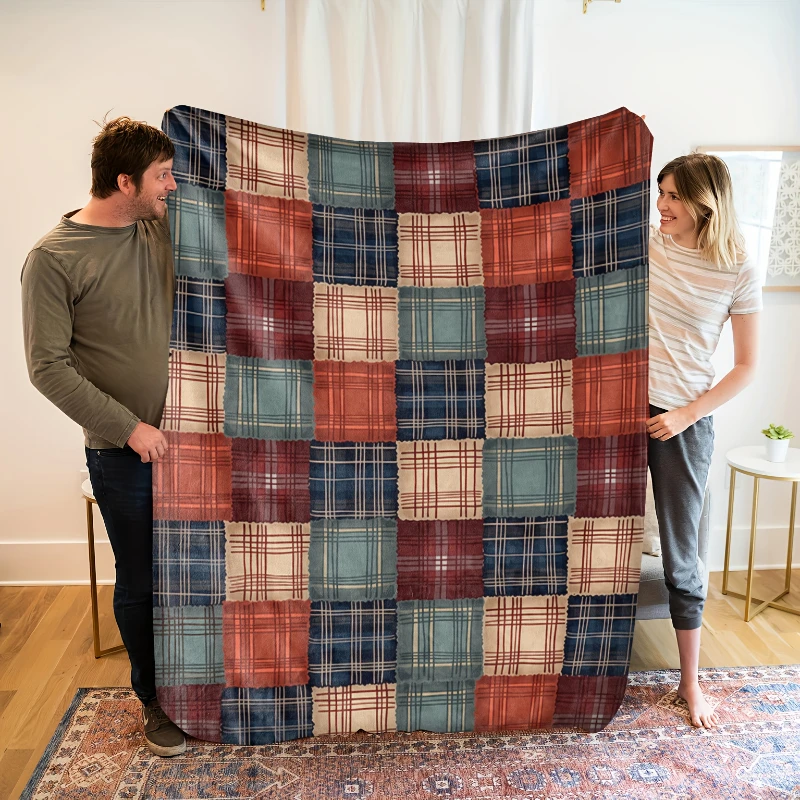 Couverture à motifs drapeau am - Home Cinema The Moment avis et prix