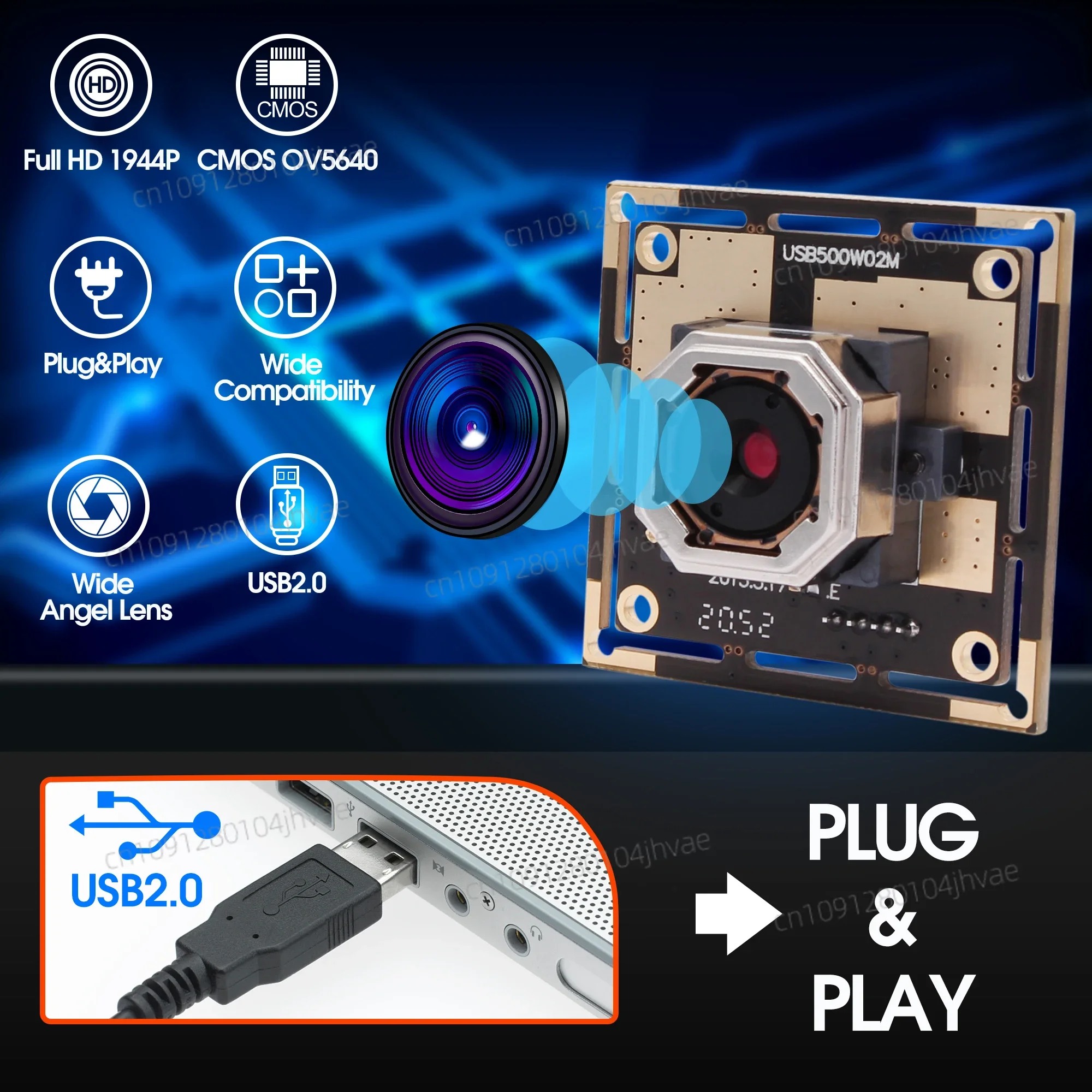 NIEUWE ELP 5mp Autofocus Cmos Sensor OV 5640 Mini USB Board Camera Module voor Telescoop Endoscoop, microscoop met 30 Graden Lens