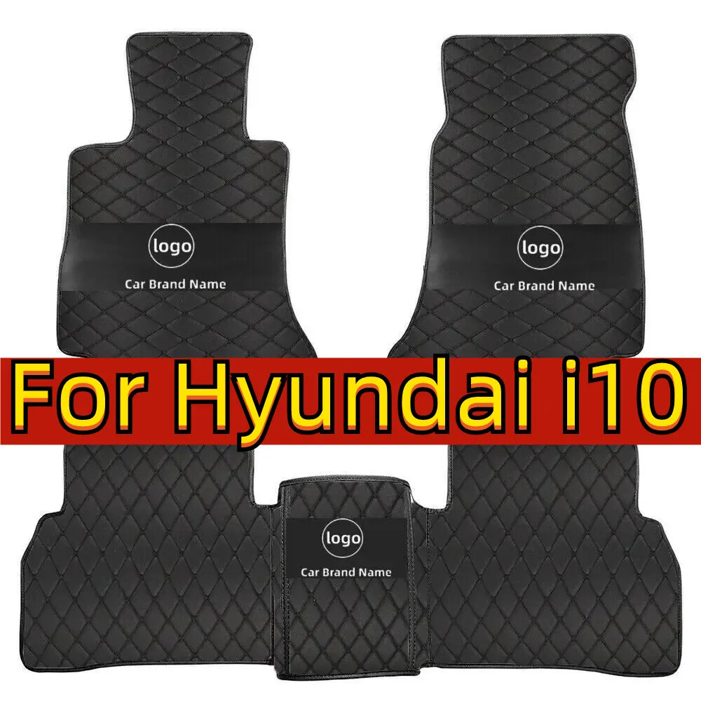 

Car Floor Mats For Hyundai i10 BA Gran Metro Taxi Xcent IA 2014~2019 Leather Mat Car Mats Floor Rugs Durable Pad Car Accessories