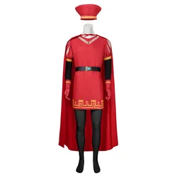 King Lord Farquaad Cosplay Costume Shrek Carnival Uniform Anime Halloween Role Playing Holiday Party Costumes Men Game Suit