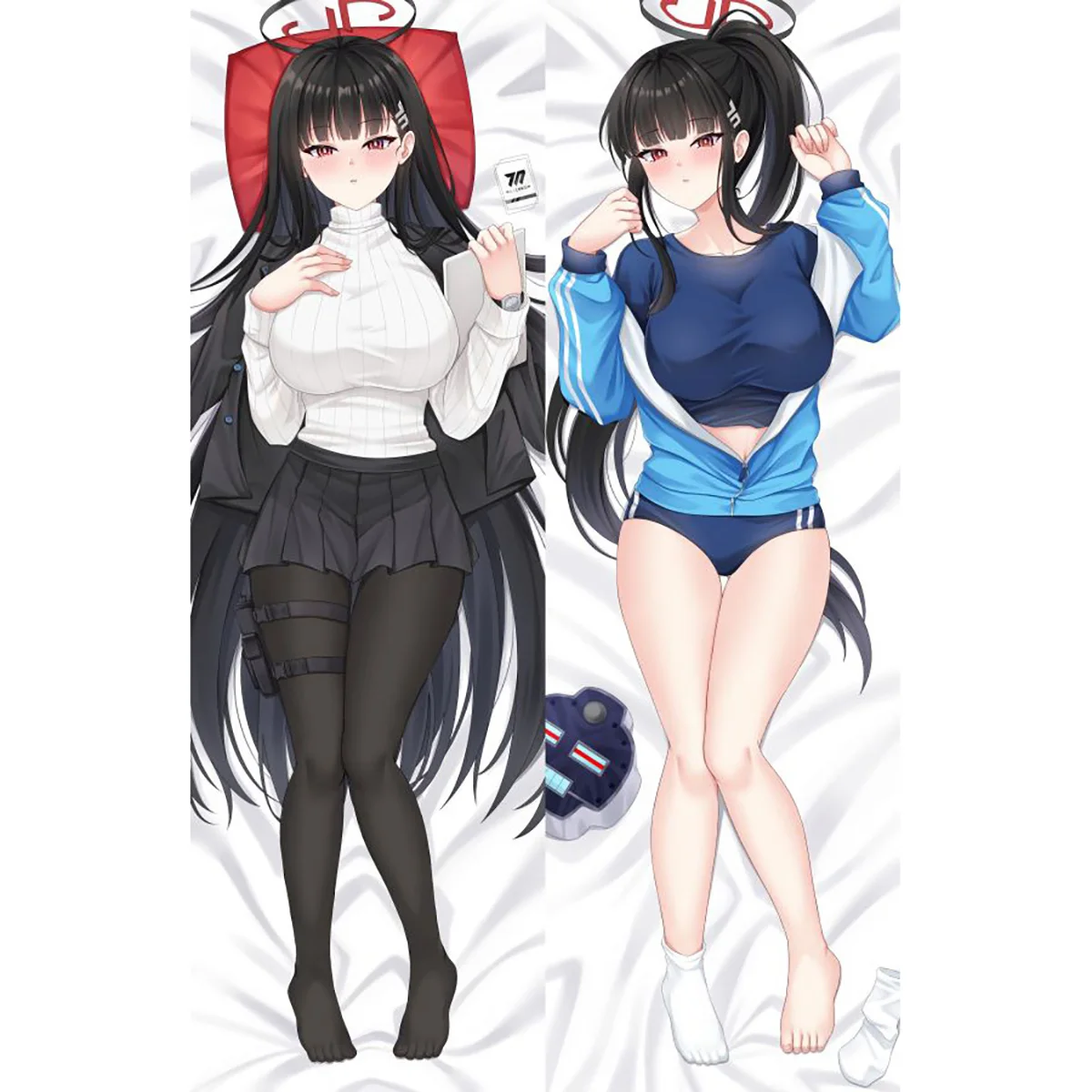 

Blue Archive Tsukatsuki rio Dakimakura Waifu 2WAY Hugging Body Pillow Case Gift Anime Sexy Pillow Case Otaku Cushion Cover