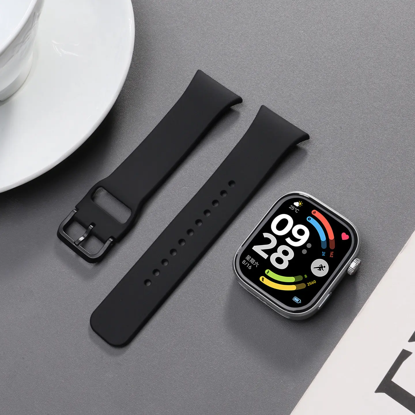 Silikon-Sportarmband für Redmi Watch 6 5 4 Ersatzarmband für Xiaomi Band 10 Pro/9 Pro/8 Pro