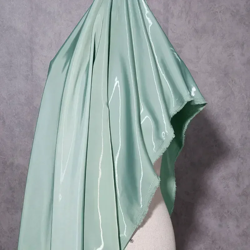 50cm Luxury Glossy Metallic Liquid Satin Fabric Galaxy Shiny Satin Cloth for Fashion Clothing Dress Suit DIY Designer Material