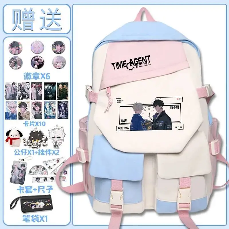 

Anime Game Black Pink Link Click Student Teens School Bags Large Capacity Mochilas Backpacks For Cute Kawaii