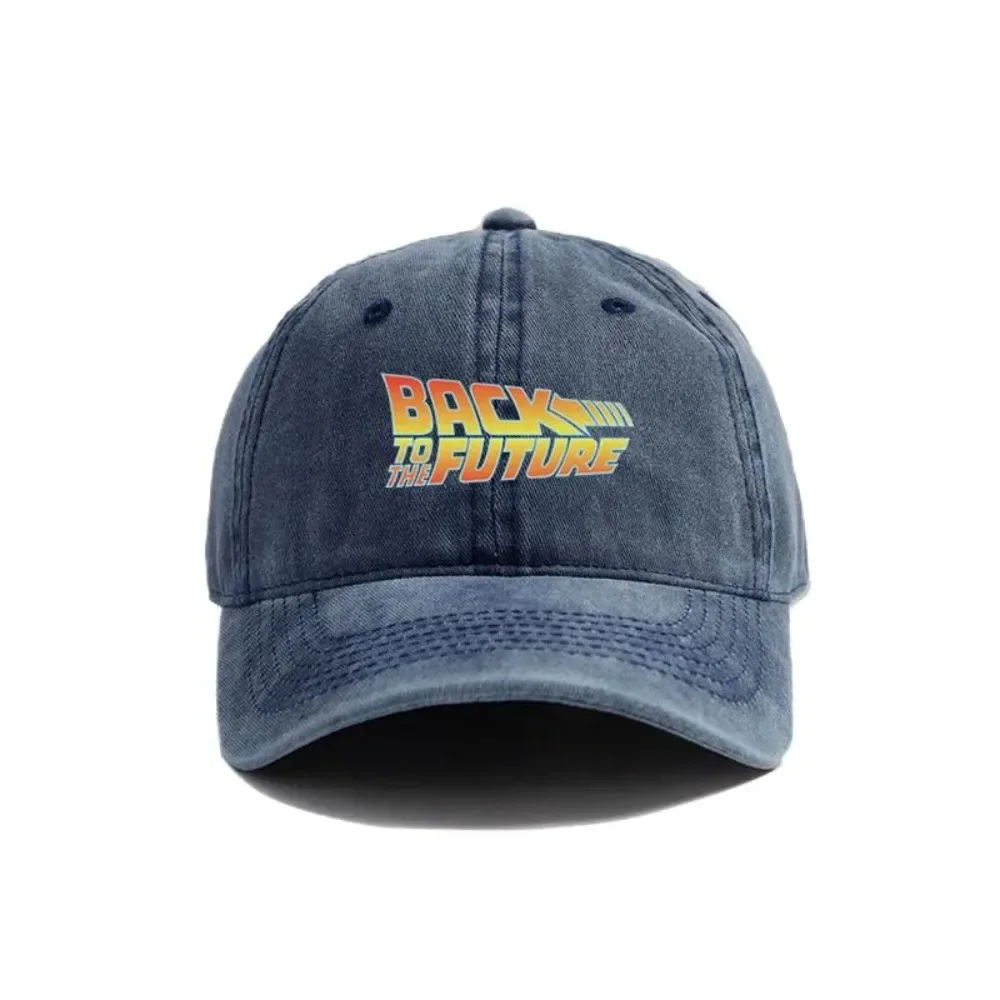 New  Back To The Future Baseball Cap Summer Distressed Dad Hats Men Outdoor Adjustable Cotton Caps Outdoor sun protection