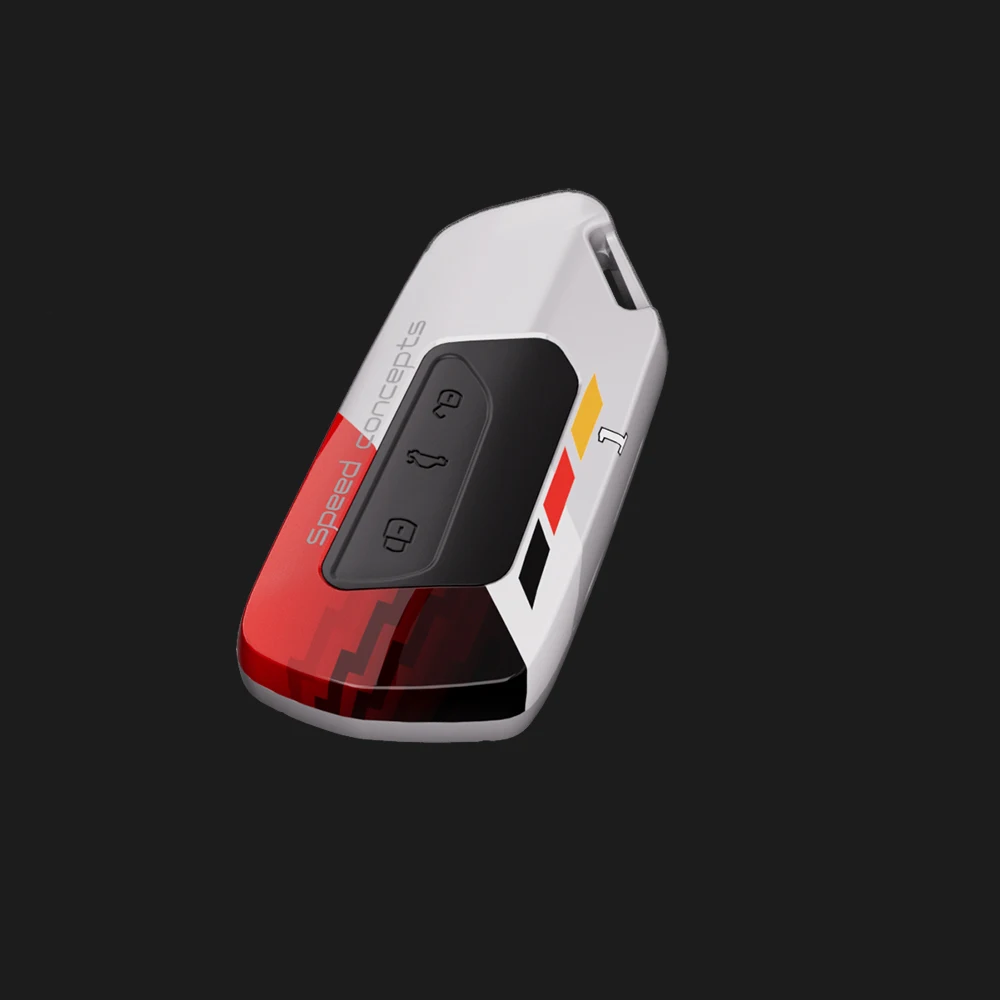 Fashion Car Key Case Cover For VW Golf 8 Mk8 GTI GTD R ID3 ID4 2020 Decoration Fob Holder Cover Trim Car Accessories