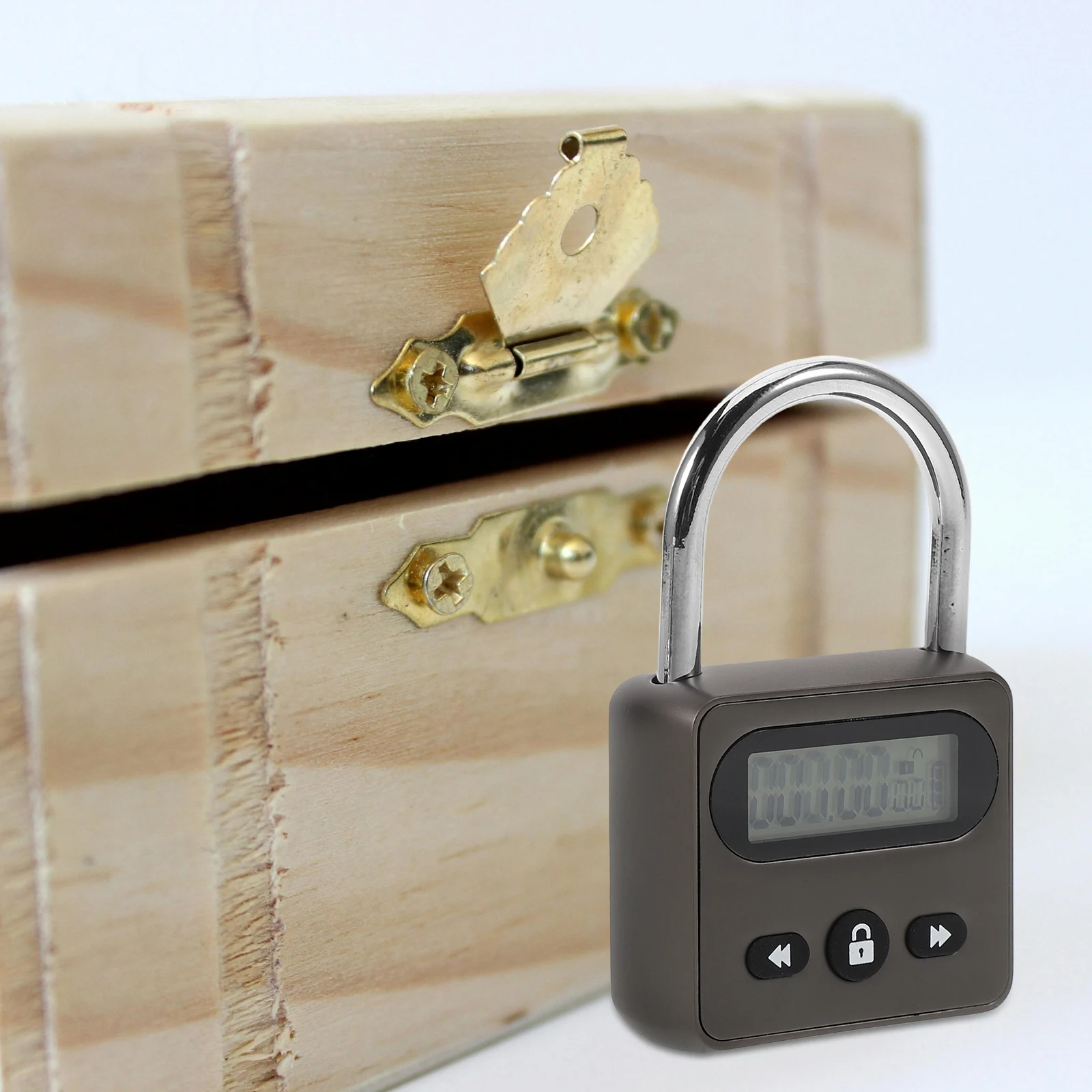 

s Anti addiction Timer Lock Zinc Alloy Electronic for Students Home Use Metal Timing Padlock LCD Display Efficient