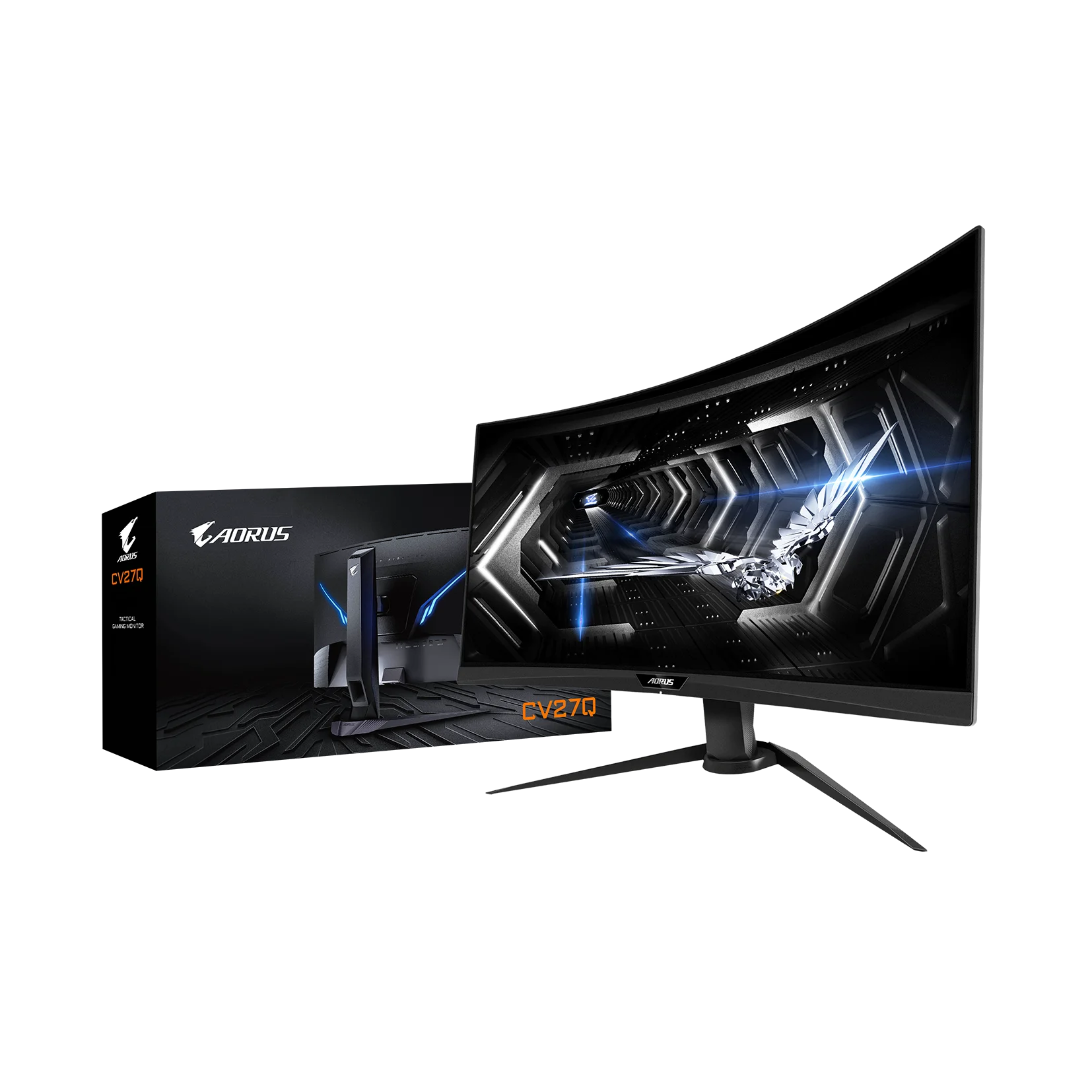 New Esports AORUS CV27Q Gaming Monitor 165Hz 2560 X 1440 Gaming Screen for PC Gaming Monitors