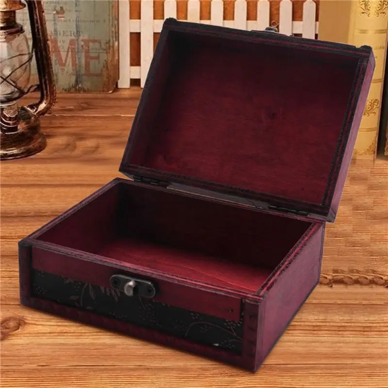 HLZS-4X Treasure Box Treasure Chest For Gift Box,Cards Collection,Gifts And Home Decor