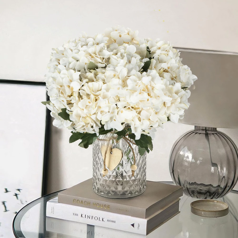 

Silk Artificial Flowers Hydrangea Wedding Bridal Bouquet Holiday Home Room Garden Yard Wall Festival Diy Gift Box Decor Cheap
