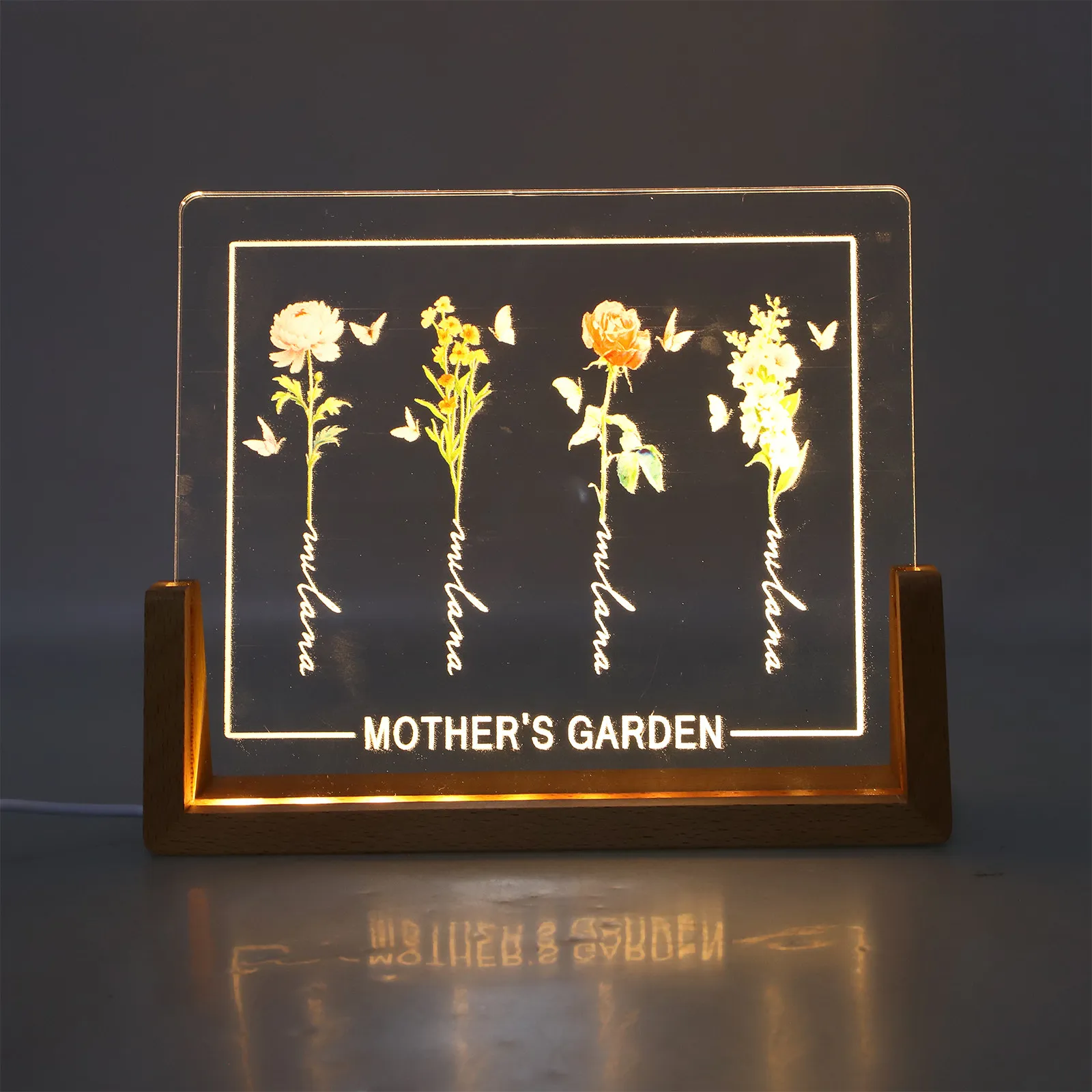 desk-night-lamp-delicate-table-birth-flower-gifts-month-decorative-light-convenient-mother-acrylic-mom-plaque-bedside-mum