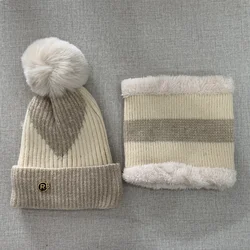 Chapeau en peluche polyvalent pour enfants, chapeau de cyclisme chaud, coupe-vent et col, mode automne et hiver, édition coréenne