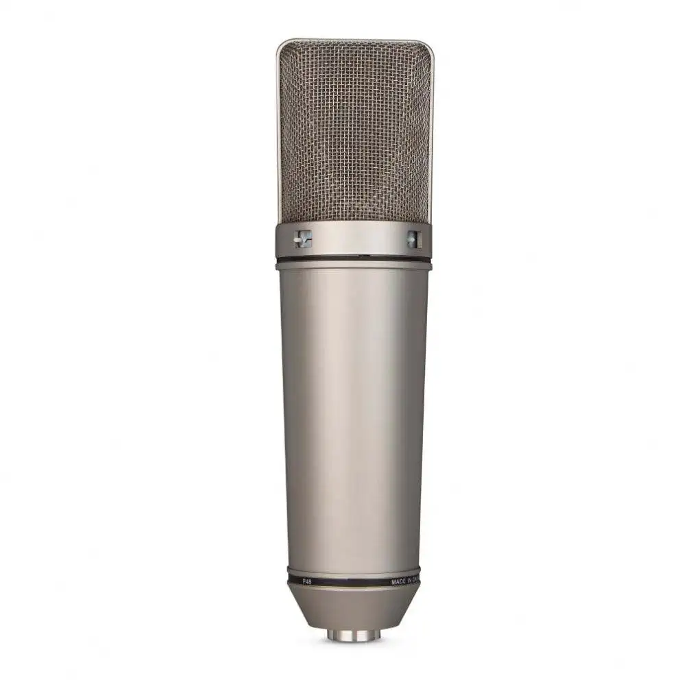 Professional U87AI 48V Wired Venom Magnetic Microphone Large 34mm Diaphragm for Kids Recording and Podcasting in Studios