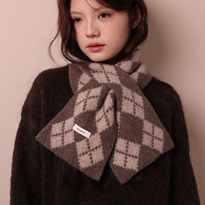 

Качеколь женский инверно модный шарф, универсальная шаль на осень и зиму, теплая защита шеи в корейском стиле