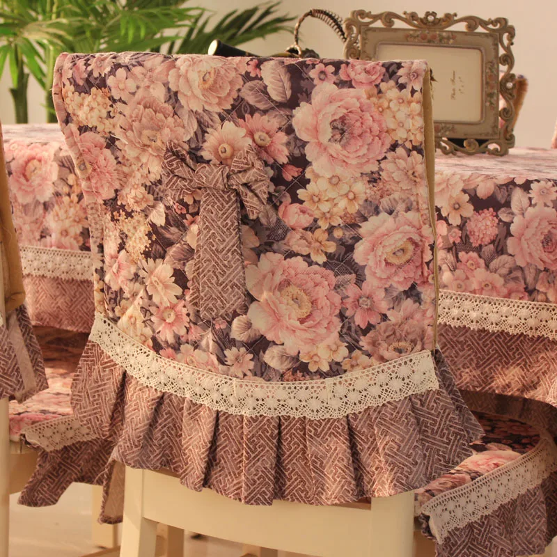 Europe Polyester Tablecloth cloth chair covers cushion tables and chairs bundle chair cover rustic lace cloth set tablecloths F5