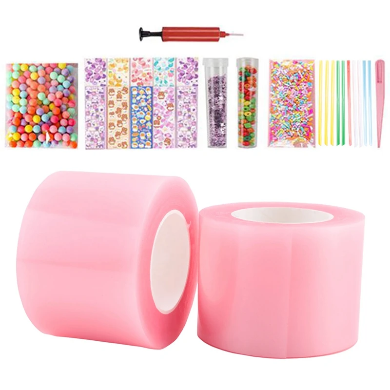 Pet Nano Glue Kneading Music Blowing Bubble Full Set Of Nano Tape Double-Sided Paste Blowing Bubble Decompression Toy