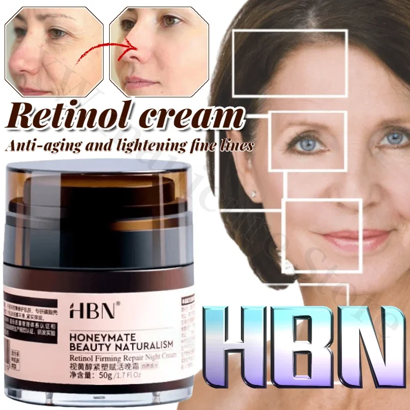 HBN Retinol Night Cream Double A Alcohol Face Cream Morning C Night A Anti-wrinkle Repair Moisturizing Face Creams for Women