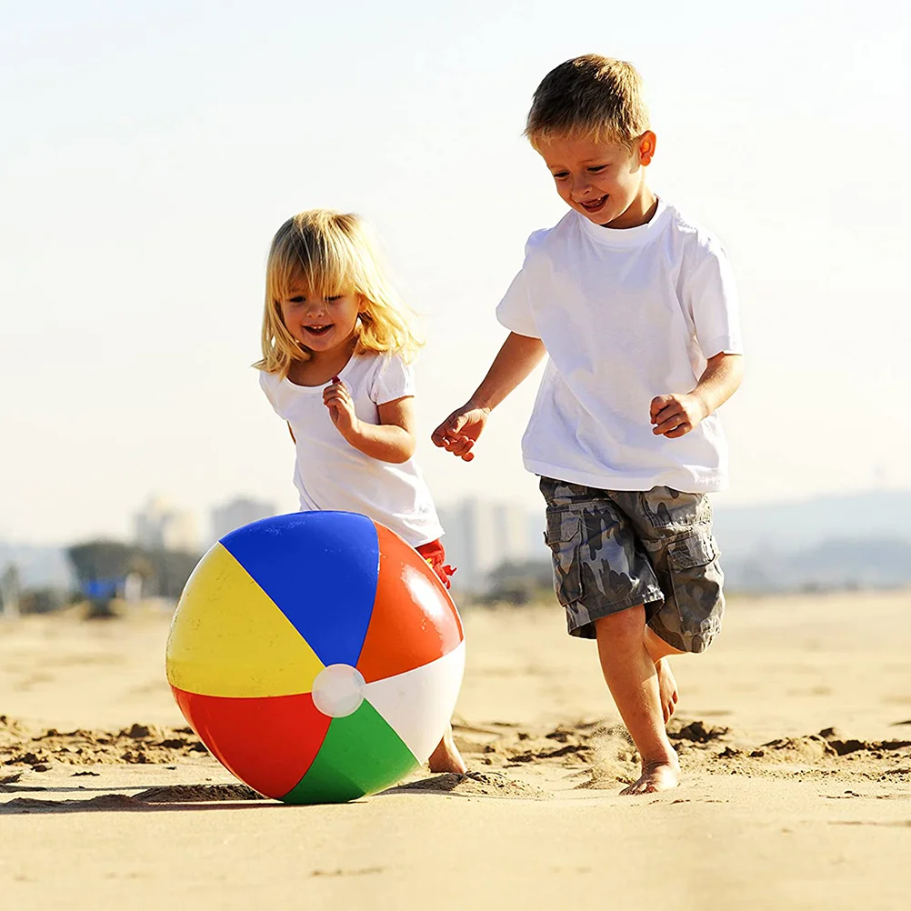 Mainan bola pantai isi 6 buah, mainan mandi air tiup untuk bayi yang menawan