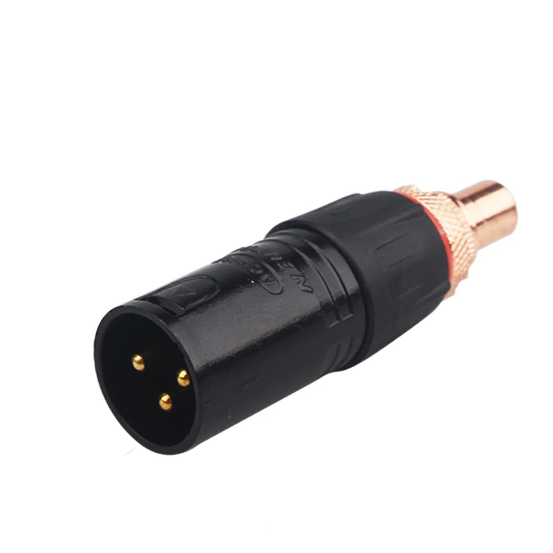 Neutrik XLR To RCA Female Socket Adapter Plated Red RCA Plug for HiFi Audio Connector