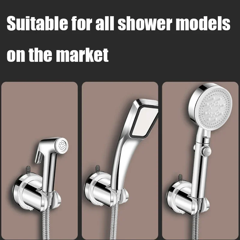 Adjustable Shower Rack Suction Cup Type Lotus Canopy Bracket Handheld Shower Head Bathroom Nozzle Fixed Base Shower Bracket