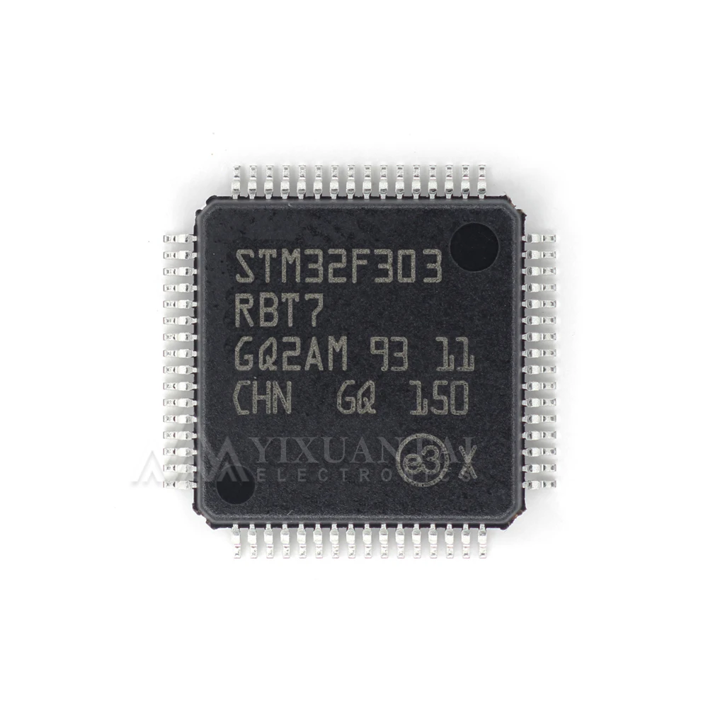 5pcs STM32F303R8T7 Mixed Signal 32-Bit Microcontroller MCU IC LQFP 64-Pin 64KB Flash Embedded Control Chip Electronic Components