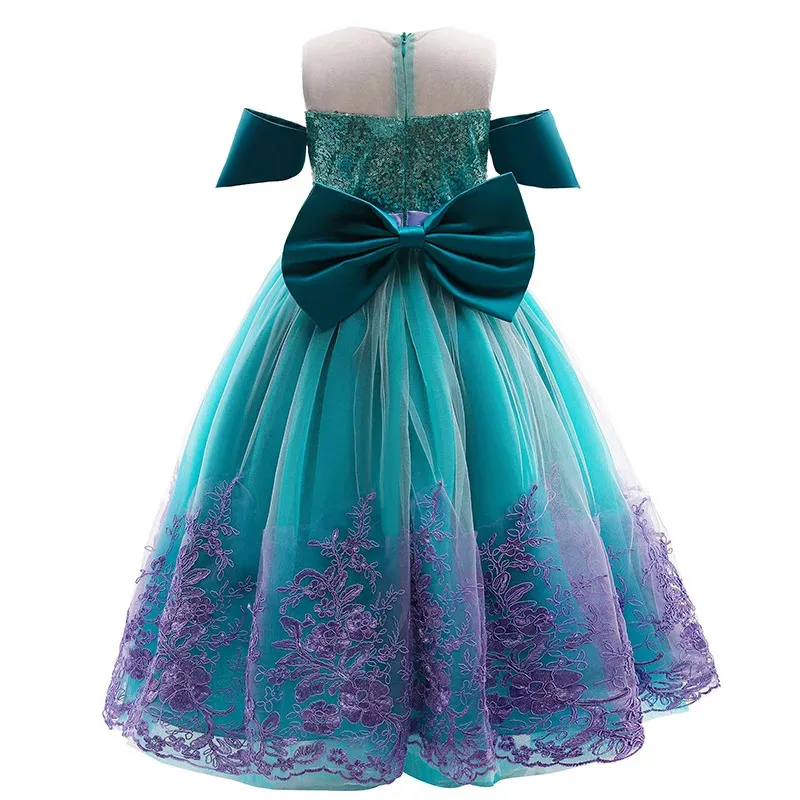 Disfraces para niñas, Cosplay de princesa Bella, sirena, Rapunzel, Jasmine, ropa, vestido de princesa para niña, Cenicienta, Elsa, 2024