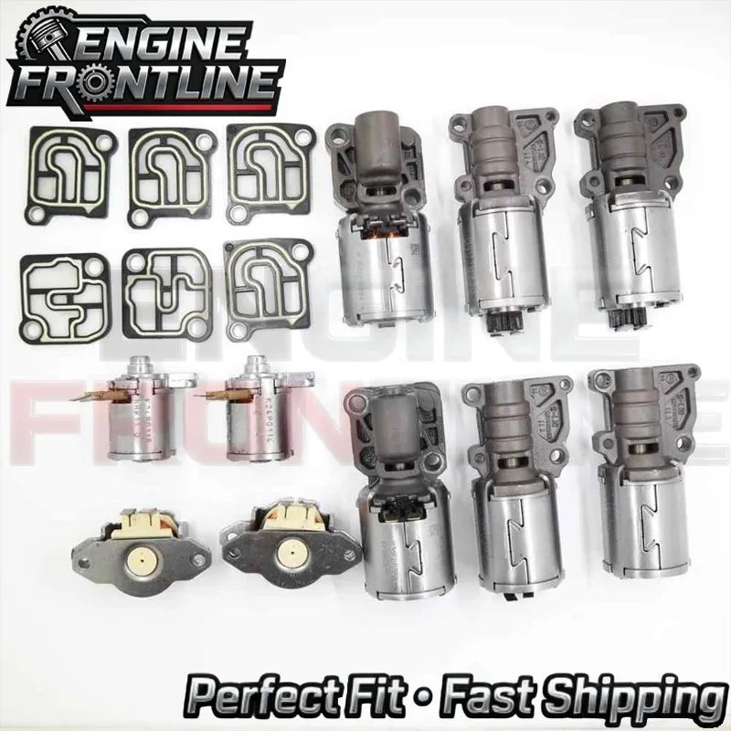 10PCS 0B5 DL501 DQ500 Transmission Solenoid Set Fits For Audi A4 A6 A7 Q5 7-Speed 08-11 0B5398009E 0B5398009A