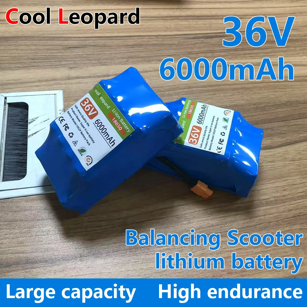 

Original 36V 6000mAh 10S2P Lithium-Ion Battery Is The For Self-Balancing Suspension Plate Unicycle - High Capacity Power Supply