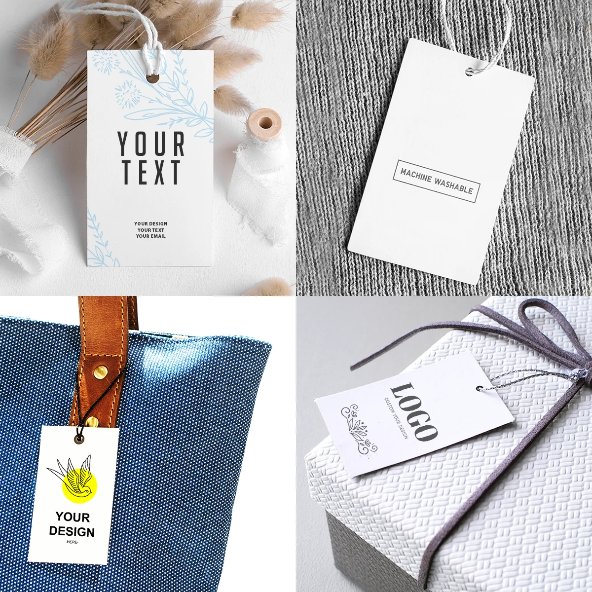 100pcs Custom Tags for Clothes Personalized Hang Tags for Wedding Thank You Gift Tags for Birthdays Bridal showers Christmas - view 6