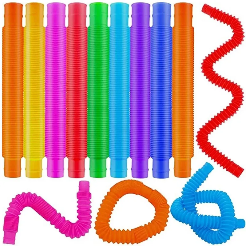 

Unique XL Pop Tubes Sensory Toys Pack Adhd Autism Relief Stress Tubos Flexibles Juguetes Cadeau Anniversaire Invité Enfants