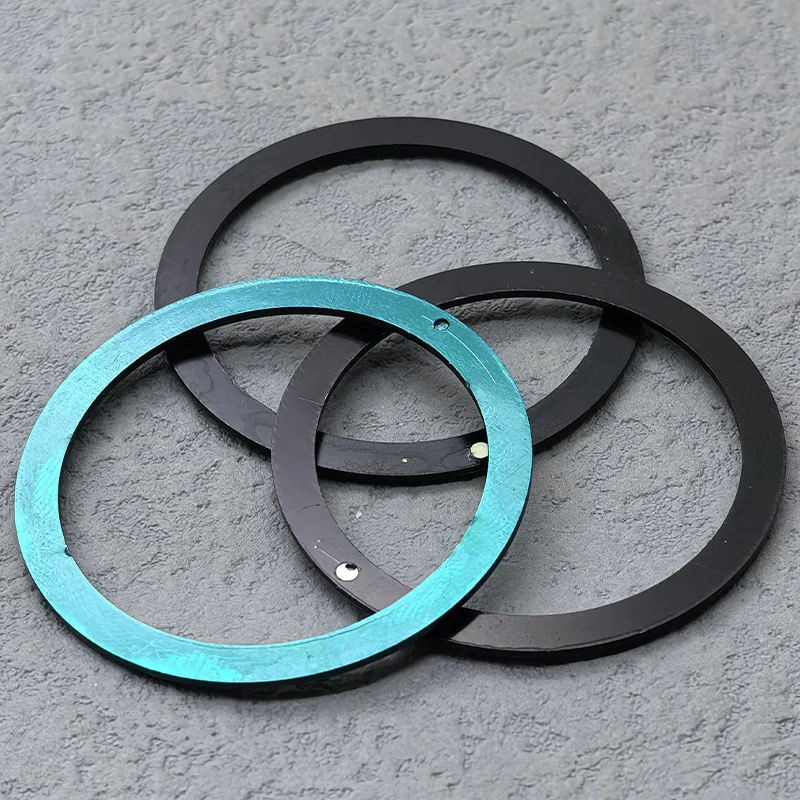 NH35 Case Bezel Ring 38mmX31.5mm Flat Resin Aluminium Bezel Fits SKX007 SKX009 SRPD Case NH36 NH35 Movement Watch Repair Parts - view 6