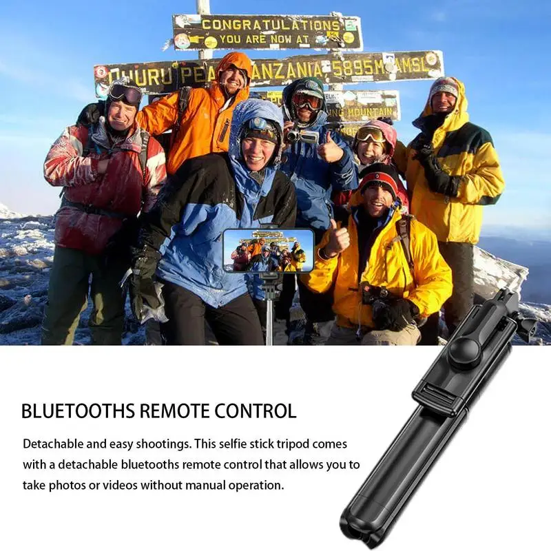 Bluetooths Selfie Stick Tripod Cell Phone Tripod Stand With Wireless Remote Extendable And Portable Selfie Stick Tripod For