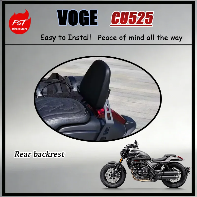 For Premium Comfort Upgrade Kit for VOGE CU525 Rear Tail Wing Armrest And Rear Passenger Backrest Cushion