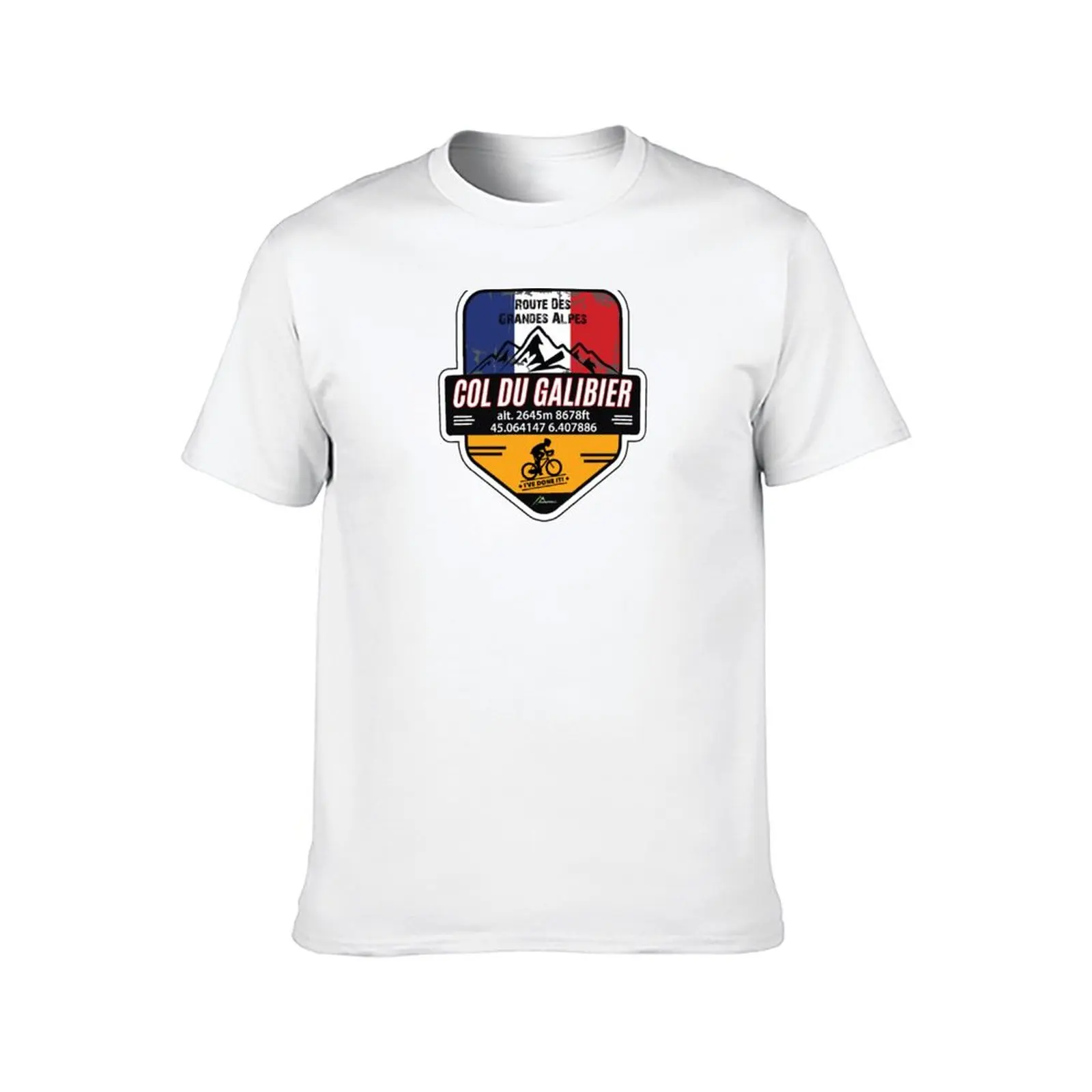 2025 new model Col du Galibier Cycle T-Shirt & Sticker - Route des Grandes Alpes - Ive Done It! T-Shirt t shirts for man graphic