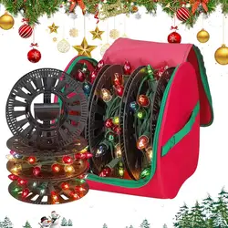 Christmas LED Light Storage Box Christmas Storage Bag Oxford Storage Bag For Christmas Multifunctional Storage Bag With U Zipper
