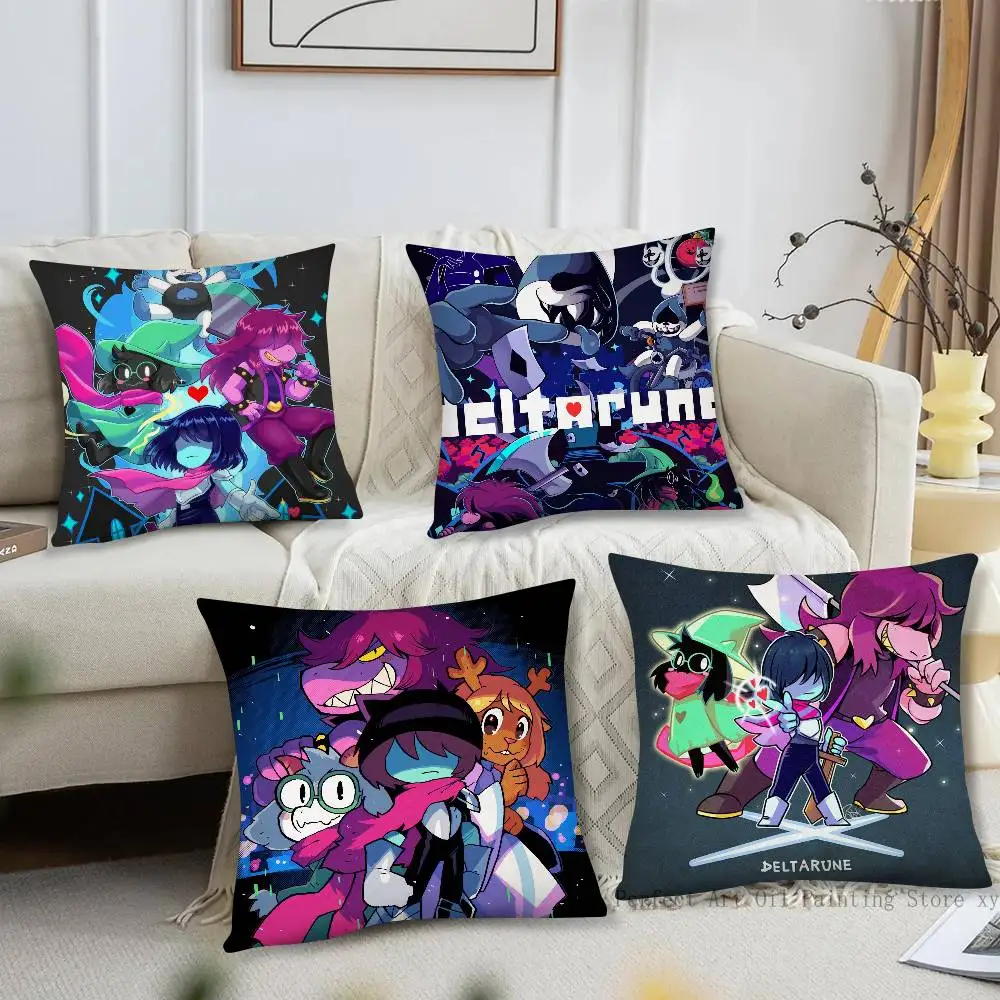 Deltarun Games Pillow Case Fashion Square Pillowcase Bedroom Sofa Room Ins Decoration Leisure