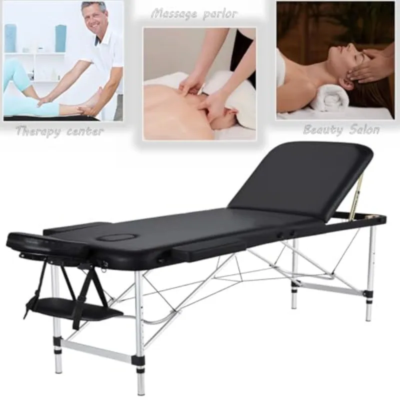 

Складной регулируемый массажный стол из нержавеющей стали для салонов красоты, спа, физиотерапии, тату-салонов и наращивания ресниц