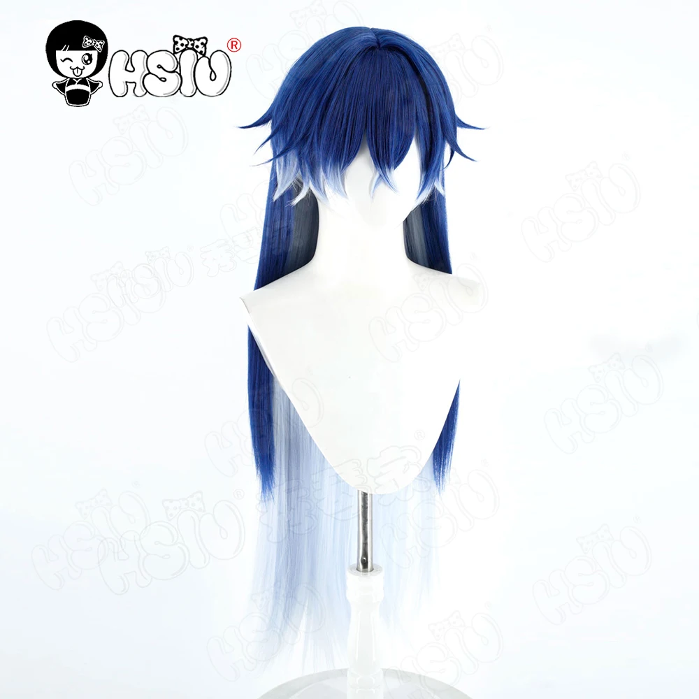 フリンズ コスプレウィッグ HSIU ブルー混合ライトブルー ロングヘア合成ウィッグ + ウィッグキャップ 原神 キリル・チュドミロヴィッチ フリンズ コスプレ