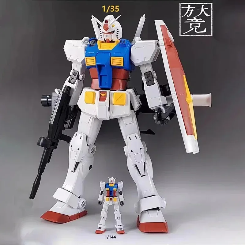 In Stock Anime Fangdajing 1/35 RX-78-2 YUANZU Including Light Group Domestic Assembly Plastic Model Kit Action Toys Figures Gift