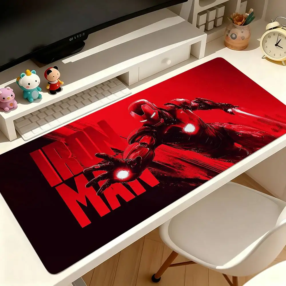 Cool I-Iron Man Classic Mouse Pad Computer Mat Deskpad Laptop Keyboard Mat Office Large Landscape Mousepad