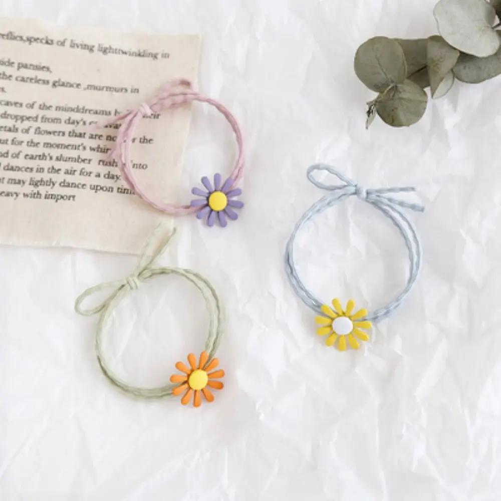 Daisy Hair Tie Cute Lovely Versatile Hair Rope Candy Color Hair Band