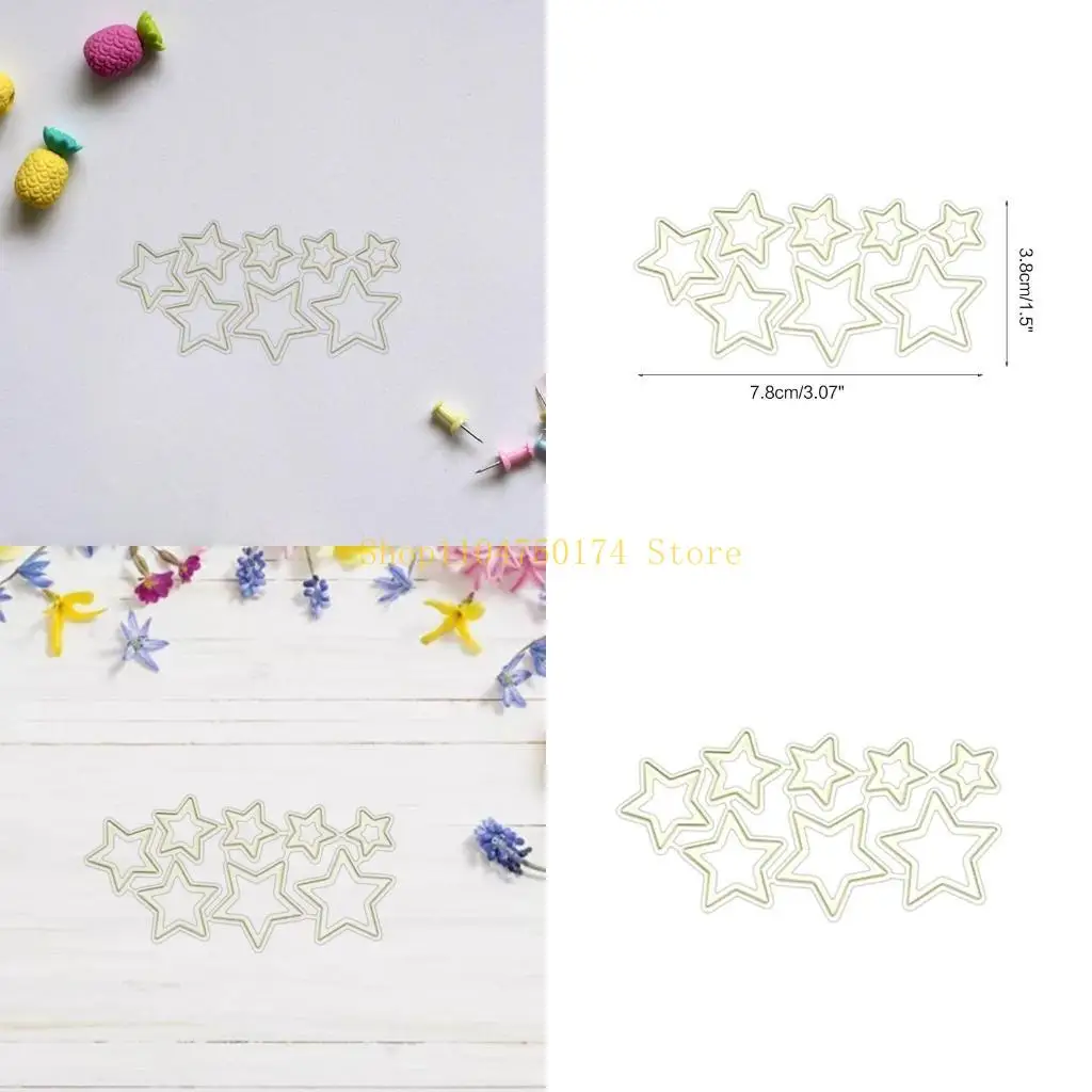 Stars Metal Cutting Dies Stencil Scrapbooking DIY Album Stamp Paper Card for Handmade Greeting Cards Embossing Decor top sale