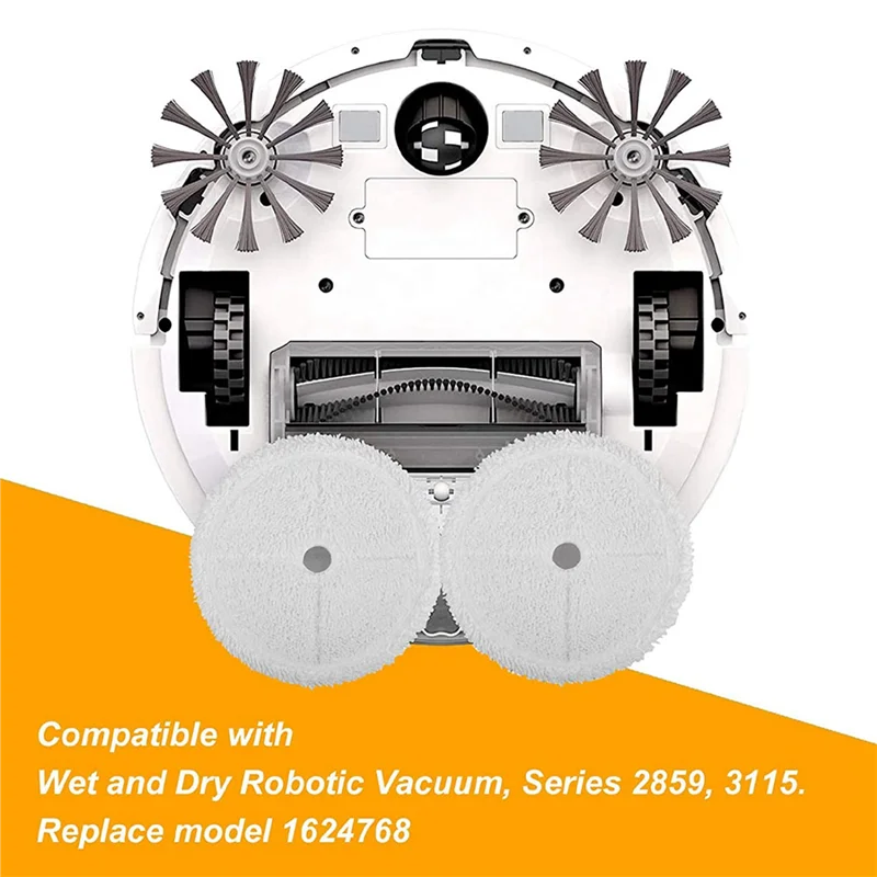 Almohadillas de repuesto para fregonas de vapor A94E, almohadilla reutilizable para Robot aspirador húmedo y seco Spinwave serie 3115 2859, paquete de 12